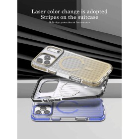 Funda Puloka Rayas Verticales Transparente Degradado con MagSafe