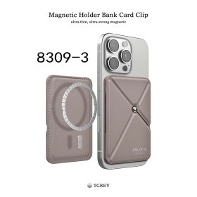Tarjetero Magnético PULOKA con Soporte para Móvil | Wephone Mayorista