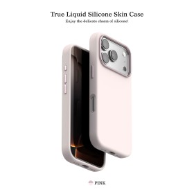 Funda Silicona Líquida MagSafe iPhone 17 · Microfibra + Cámara | Wephone Mayorista