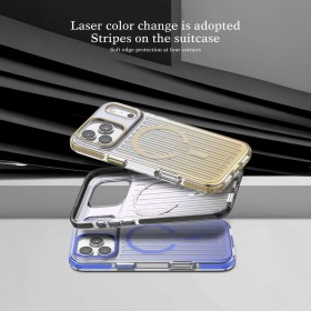 Funda Maleta Magnética Degradada iPhone 17 · Aro + Antigolpe | Wephone Mayorista