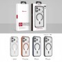 Funda Transparente Borde Color MagSafe iPhone 17 · Antigolpes | Wephone Mayorista