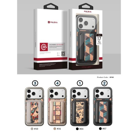 Funda con Tarjetero Desmontable y Soporte para iPhone 17 Pro Max | Magnética y Compatible con Carga Inalámbrica