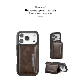 Funda PULOKA Premium con Tarjetero Desmontable | Piel Natural | Soporte Vídeo