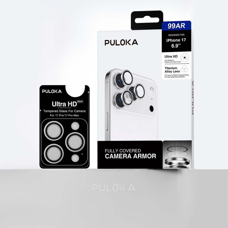 Protector de Cámara iPhone 16 Pro Max ’’ Puloka – Lente de Aleación de Titanio Ultra HD, Antirreflejo y Anti-Polvo
