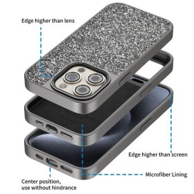 Funda Puloka Glitter Diamond GT-M02 | Lujo y Protección iPhone 15