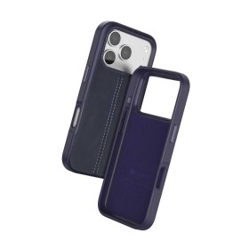 Funda de Cuero PULOKA Costura Vertical iPhone 17 Pro | Wephone Mayorista