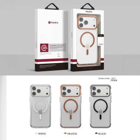 Funda PULOKA Crystal Shield 04 MagSafe iPhone 17 Pro · Protección Metálica | Wephone