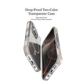 Funda Puloka Defender Transparente MagSafe iPhone 15 Pro Max | Wephone Mayorista