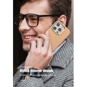 Funda PULOKA para iPhone 14 Pro Max Textura Fibra de Carbono con MagSafe