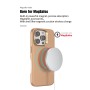Funda PULOKA para iPhone 15 Pro Textura Fibra de Carbono con MagSafe