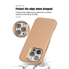 Funda PULOKA para iPhone 15 Pro Textura Fibra de Carbono con MagSafe
