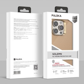 Funda PULOKA para iPhone 15 Pro Textura Fibra de Carbono con MagSafe