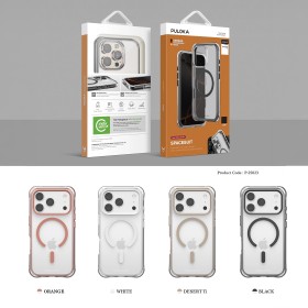 Funda PULOKA iPhone 16 Pro Max Transparente Antigolpes con MagSafe