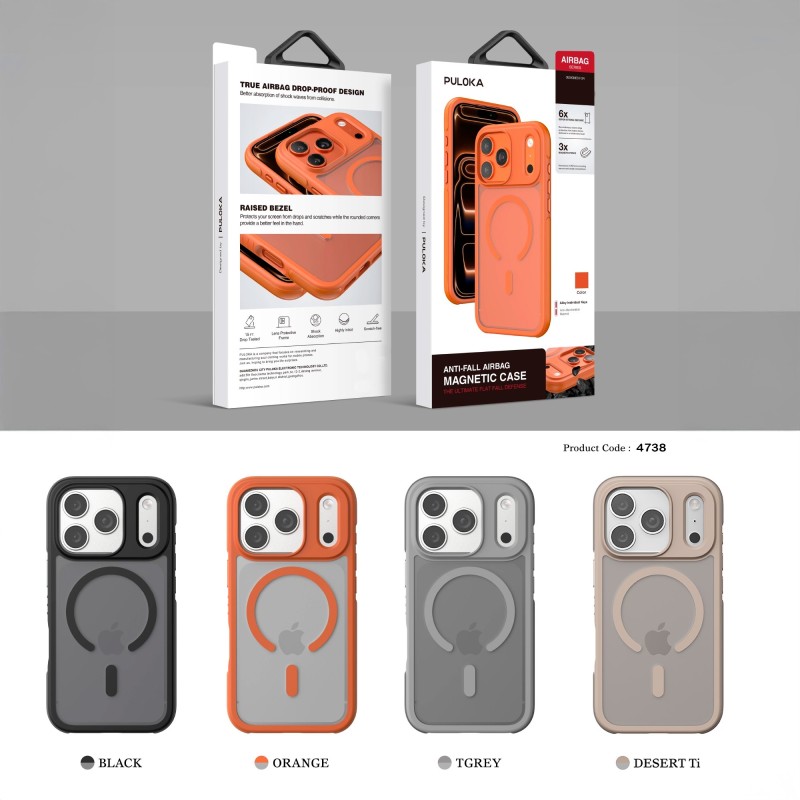 Funda Puloka iPhone 17 Pro Max Semitransparente MagSafe | Mayorista
