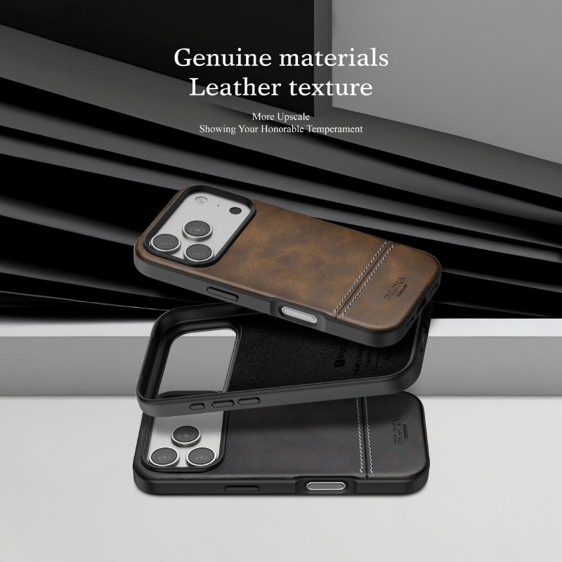 Compra al por mayor la funda PULOKA efecto piel para iPhone 15 Pro Max con bordado business