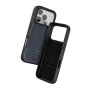 Compra al por mayor la funda PULOKA efecto piel para iPhone 16 Pro color Azul Oscuro con bordado