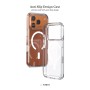 Compra al por mayor la funda PULOKA transparente para iPhone 15 Pro con MagSafe y borde Antigolpes color Blanco