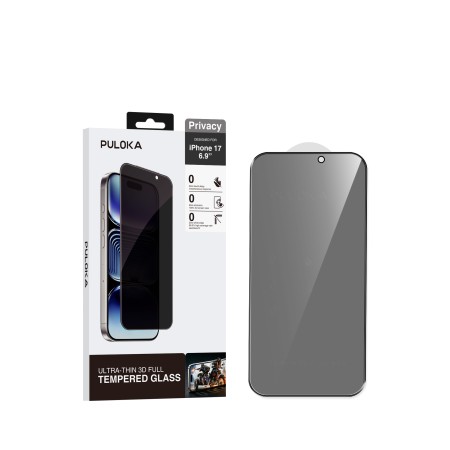 Cristal Puloka 3D Privacidad 0.2mm iPhone 15 Pro Max | Mayorista
