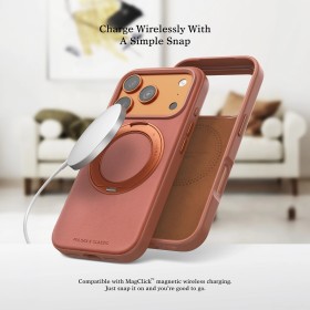 Funda Puloka iPhone 18 Pro Max Cuero Magnética Business con Soporte