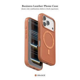 Funda de Cuero MagSafe Business iPhone 17· PULOKA