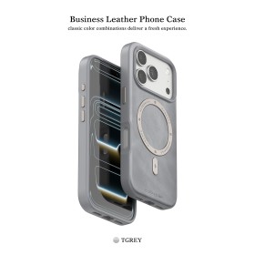 Funda de Cuero MagSafe Business iPhone 17· PULOKA